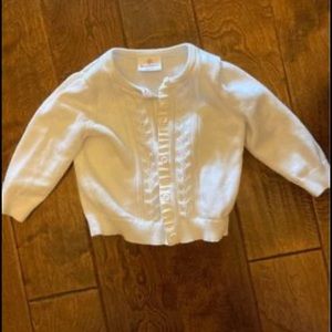 Hanna Andersson White Cardigan Size 90 Size 3